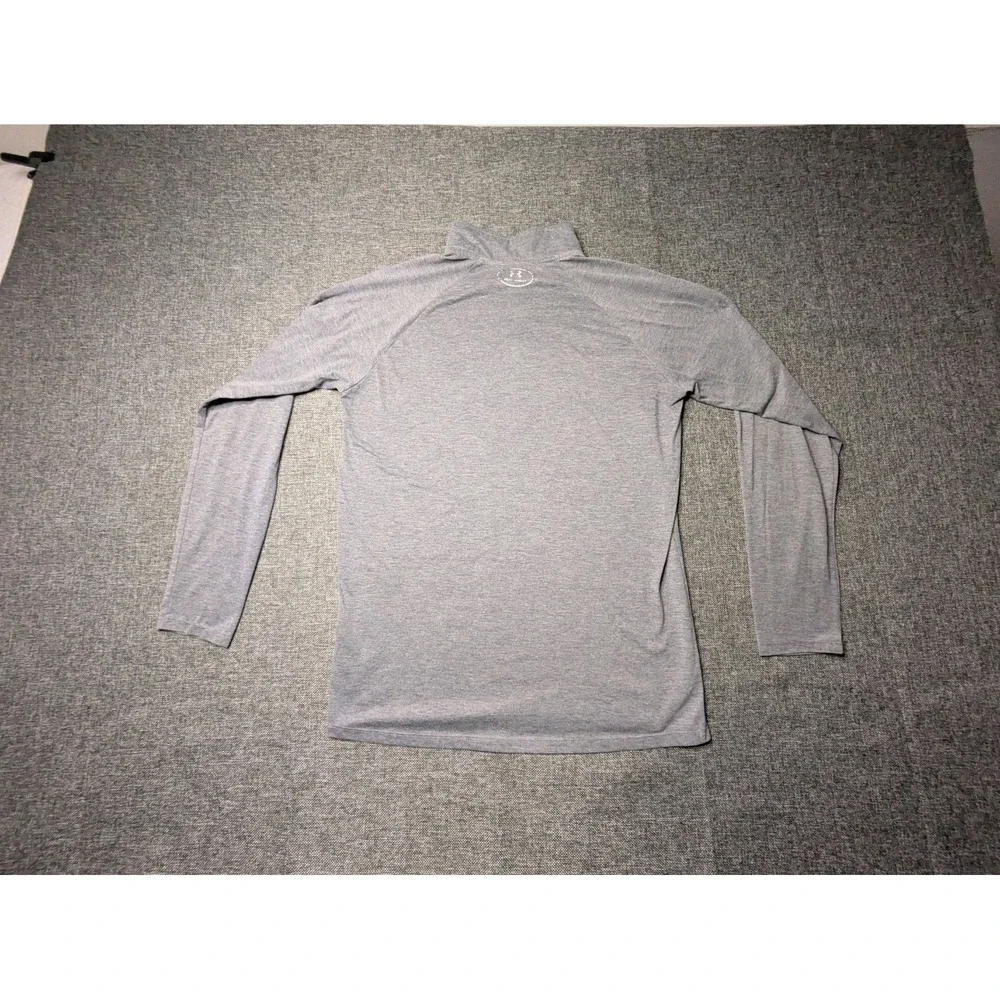 Under Armour Mens‎ Quarter Zip Jacket Gray Loose Heat Gear Size Medium